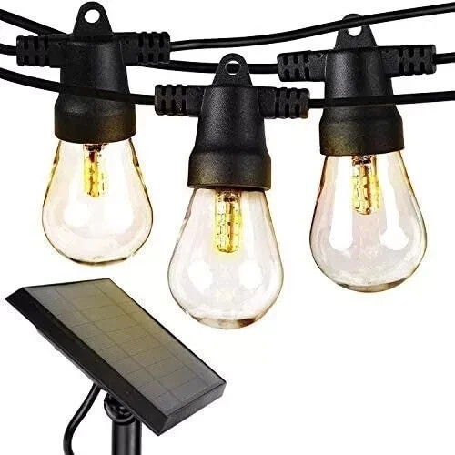 Brightech Ambience Pro Solar Powered Outdoor String Lights - 27 Ft. (12 Bulbs)