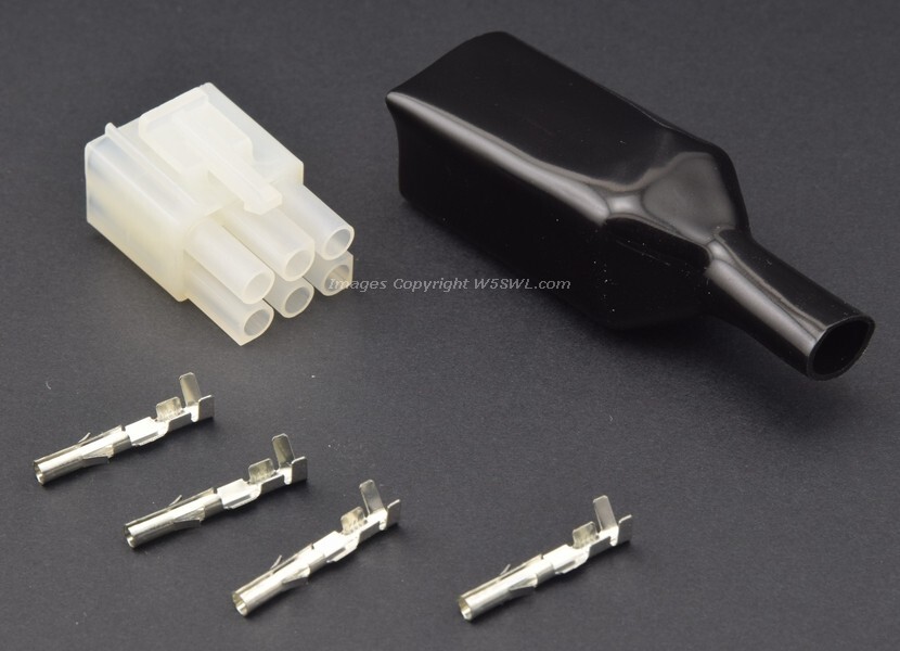 Workman Kenwood Yaesu Icom Alinco Others Replacement 6 Pin Molex Power Plug