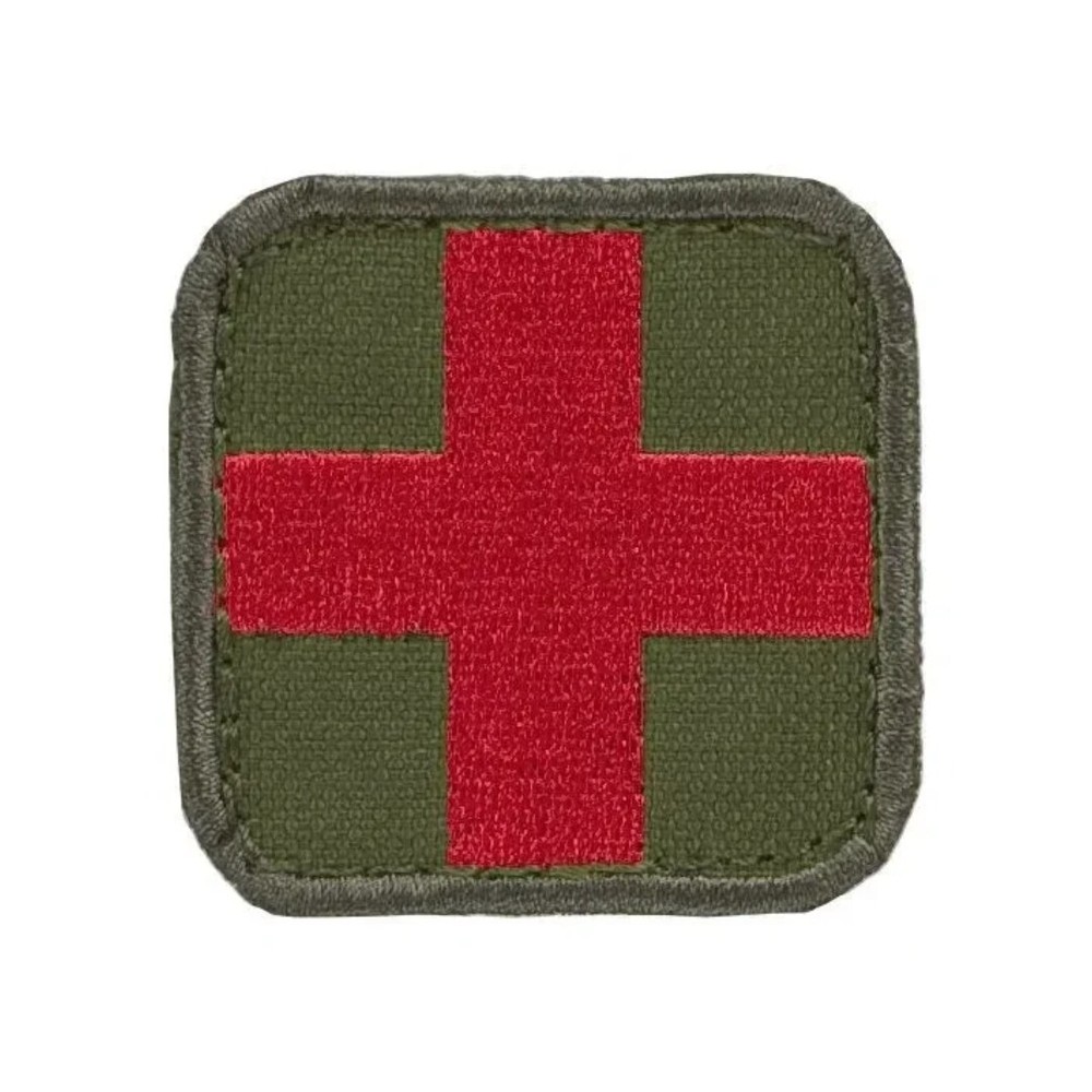 Medic First Aid EMT Paramedic Combat Patch 2”x 2” Hook Loop Closure - Olive Drab