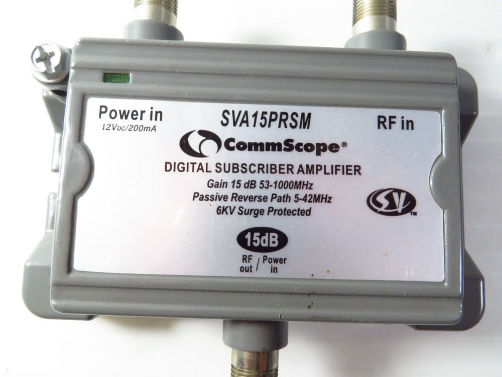 Commscope SVA15PRSM Mini Subscriber Amplifier, 15 dB, one port