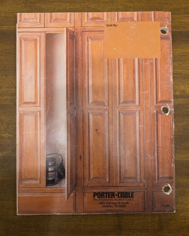1991 Porter Cable Catalog Professional Power Tools 100 Pages Paperback