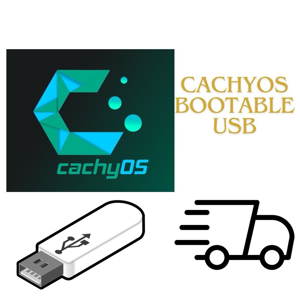 CachyOS KDE PLASMA DESKTOP Linux Bootable Live USB Flash Drive