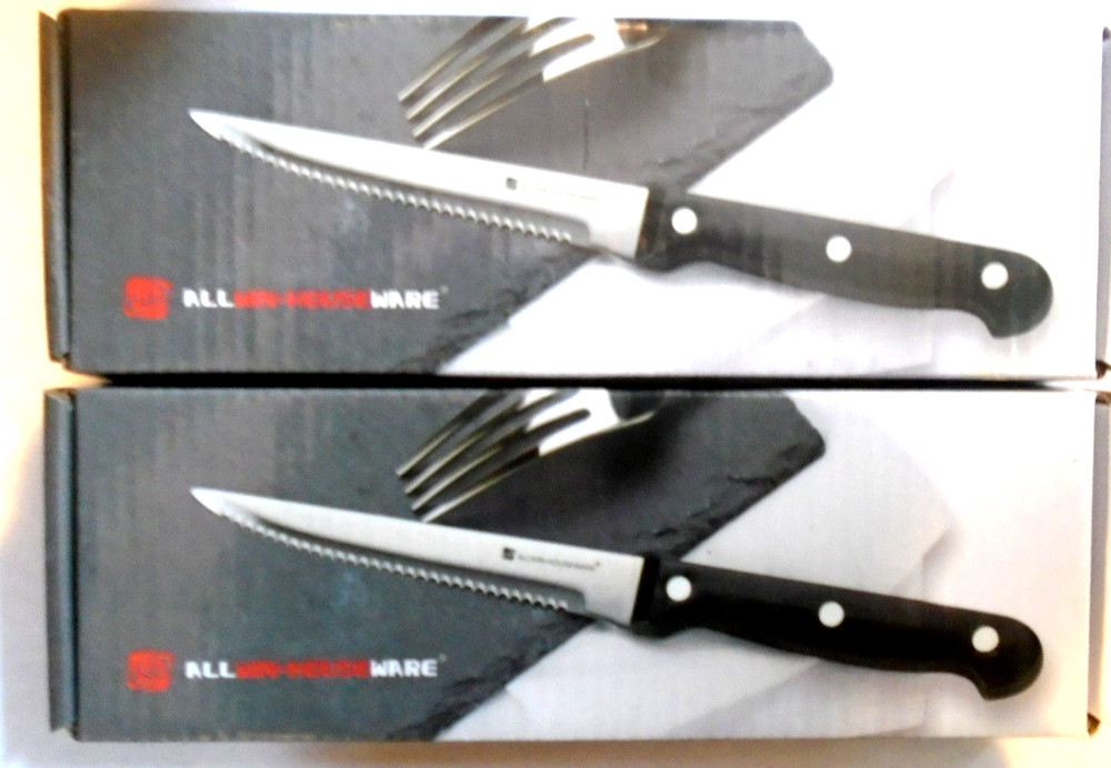 8PCS Steak Knives Set. ALLWIN-HOUSEWARE 2-BOXES