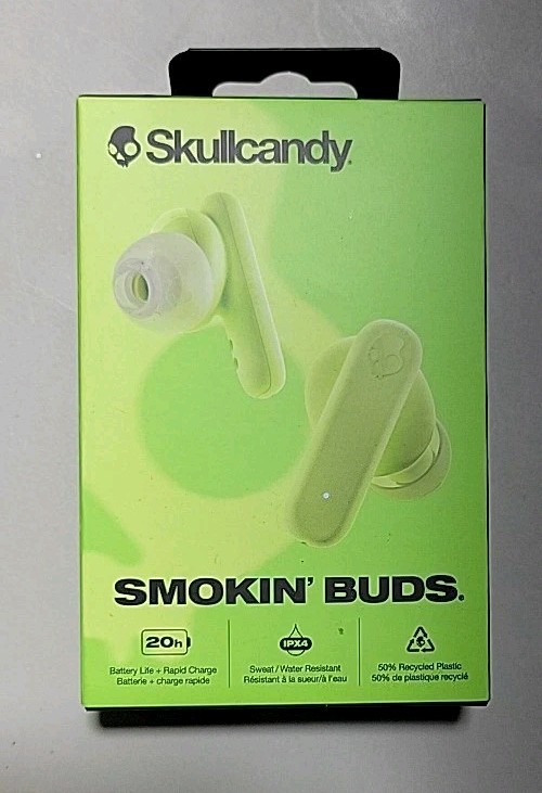 Skullcandy Smokin' Buds True Wireless Earbuds (Matcha)