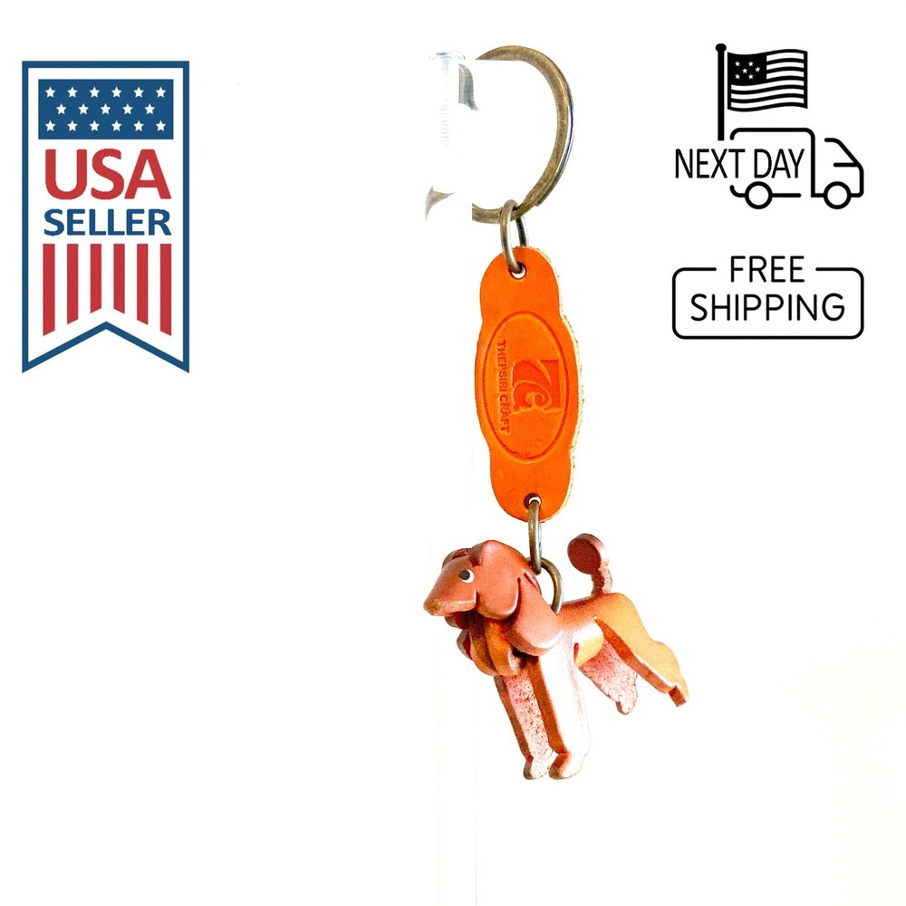 POODLE Handmade Leather Keyring
