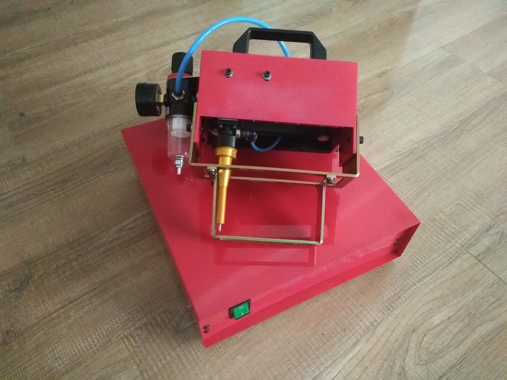 100*20mm Portable Pneumatic Dot Peen Marking Machine for VIN Code Chassis Number
