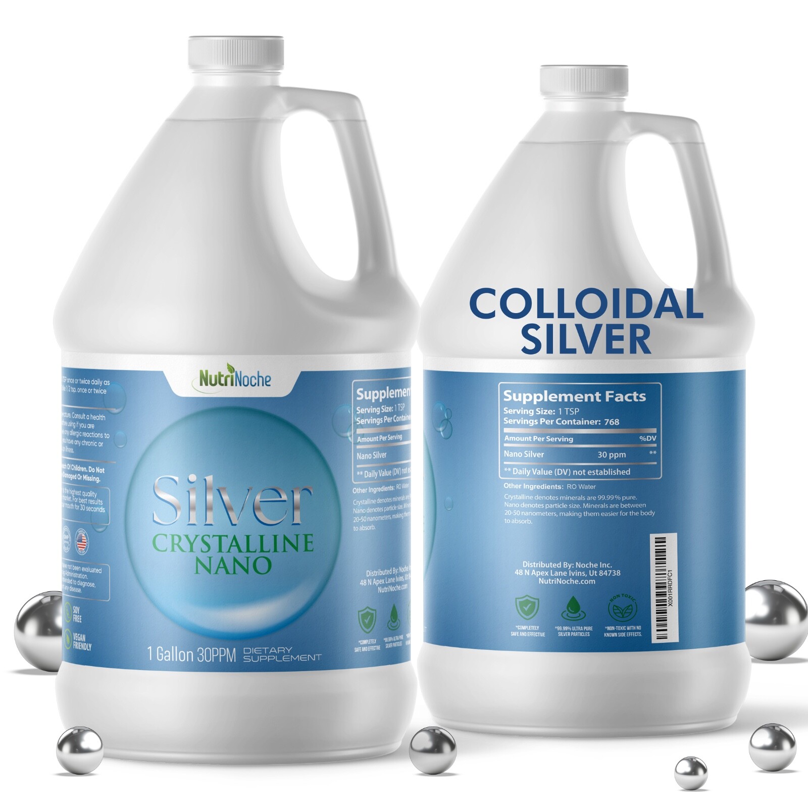 Colloidal Silver | 99.99% Pure Nano Silver Particles from NutriNoche