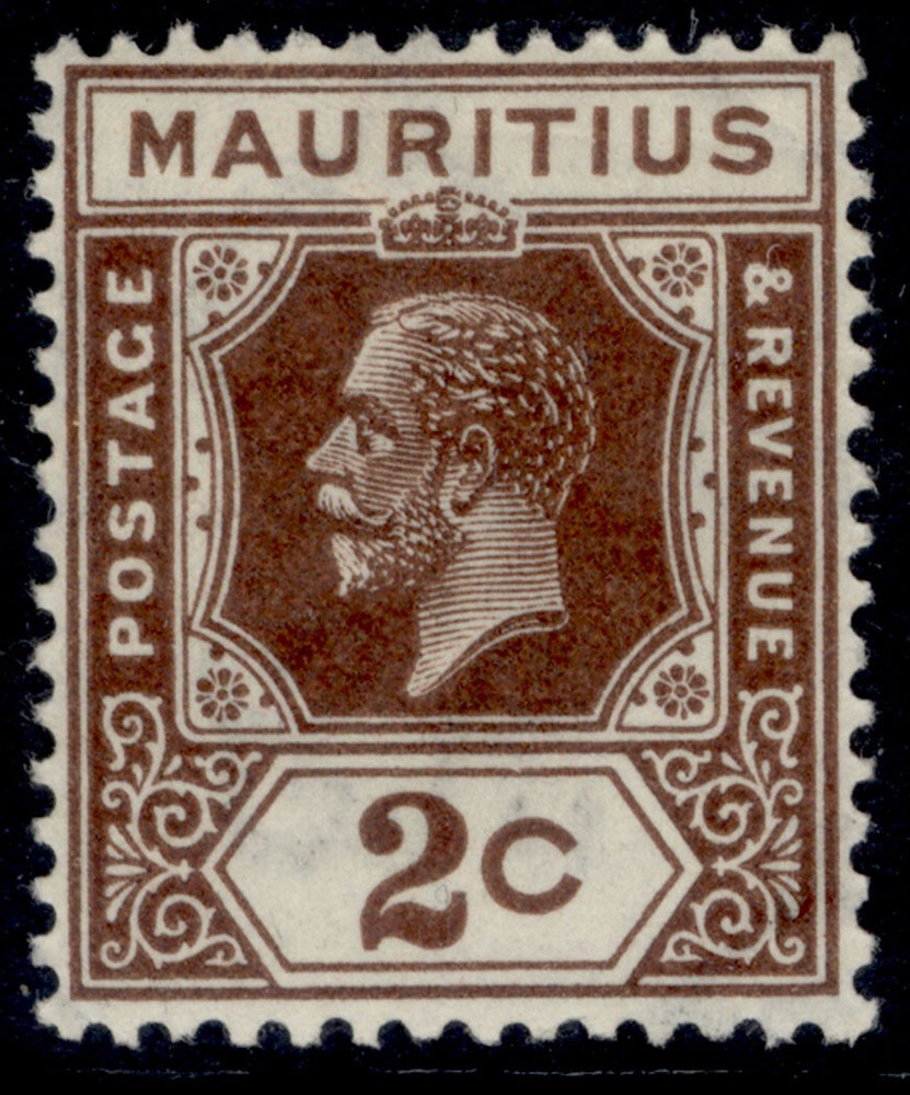 MAURITIUS GV SG224, 2c brown, M MINT.