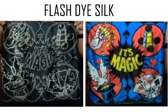 FLASH DYE SILK -  EASY TO DO COLORFUL  MAGIC TRICK