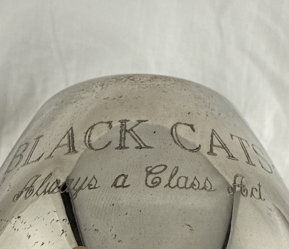 Vintage Silverplate 6" Trophy Cup "BLACK CATS Always a Class Act" Pedestal Bowl