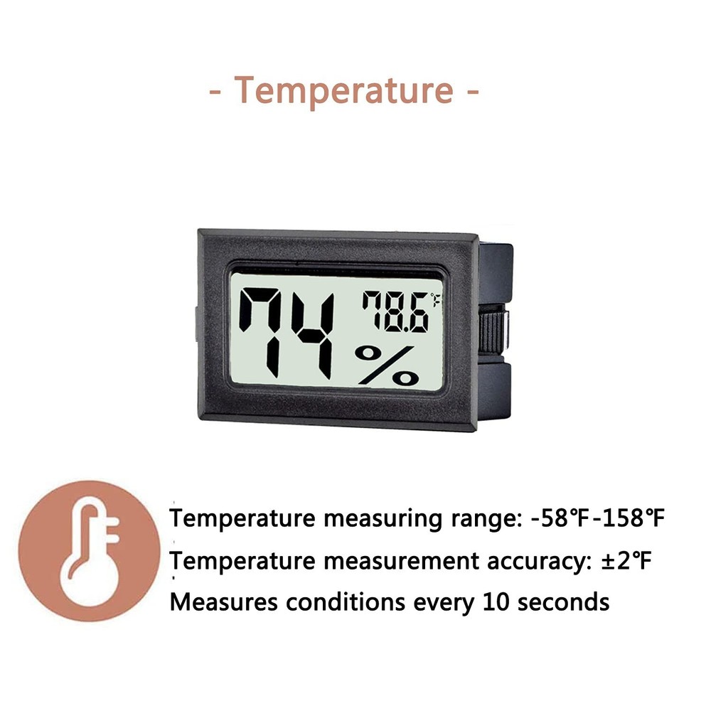 Efficient 6 Pack Digital Thermometers - Perfect Mini Size for Organizing Spaces