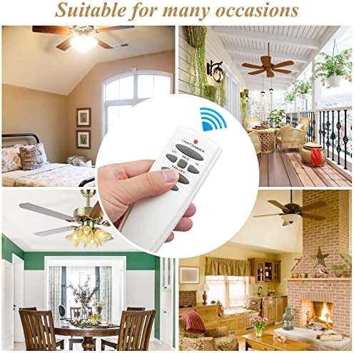 Ceiling Fan Remote Control with Reverse and Dimmer Replacement
