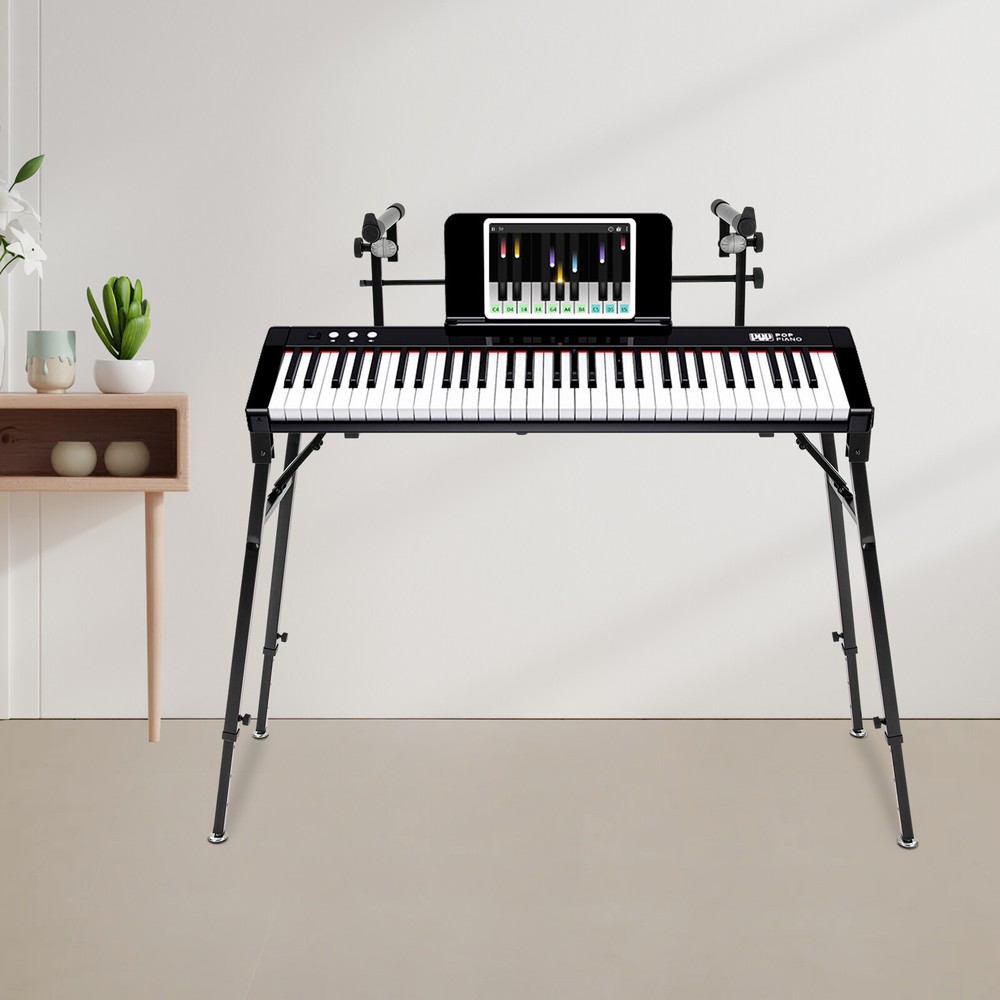 2-Tier Adjustable Keyboard Stand for DJ Workstation & Studio Use