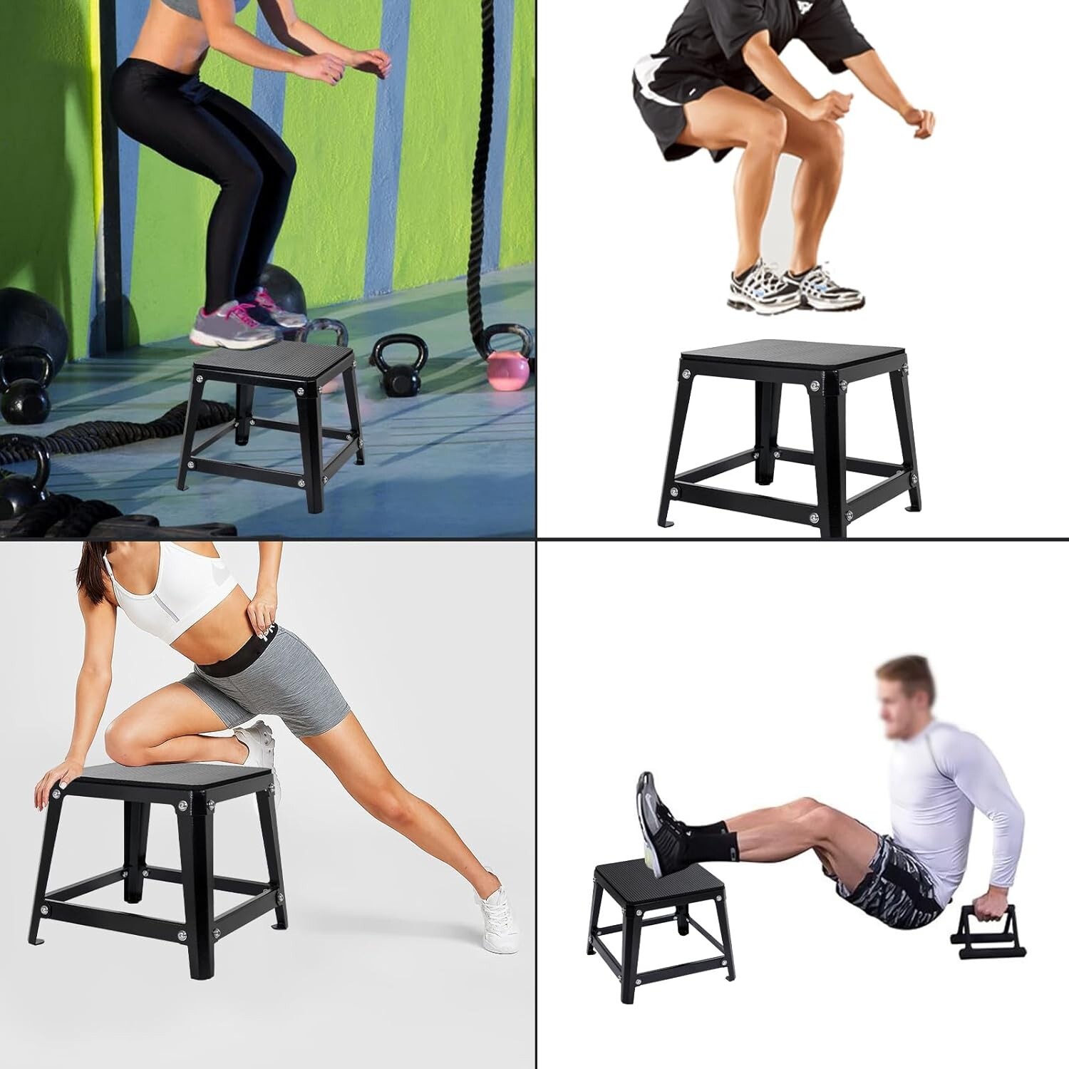 12/18/24/30 Inch Plyometric Jump Box Fitness Exercise Plyo Box Step Cross NEW