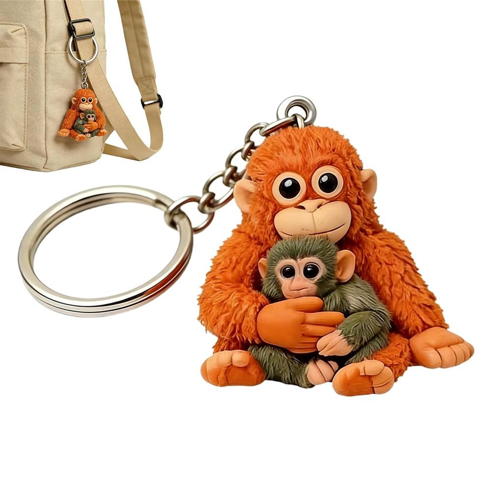 Protect Punch The Monkey Keychain, for Backpack Purse Car Keys Gift H OT