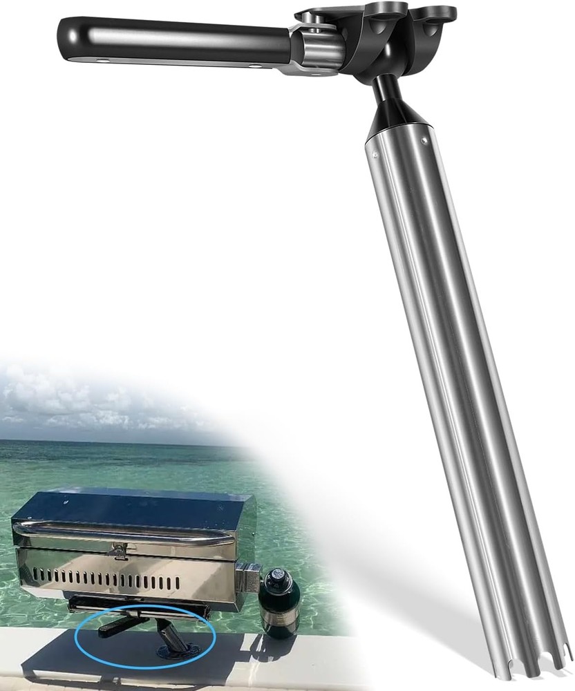 for Magma Rectangular Grills T10-355 All-Angle Adjustable Fish Rod Holder