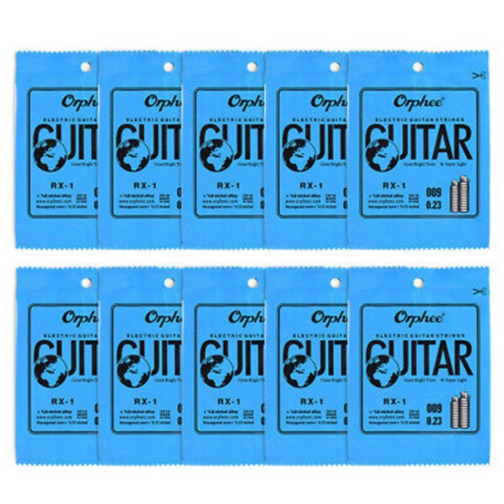 10PCS Orphee Single Strings For Electric Guitar 1st E-String(.009) Replacement