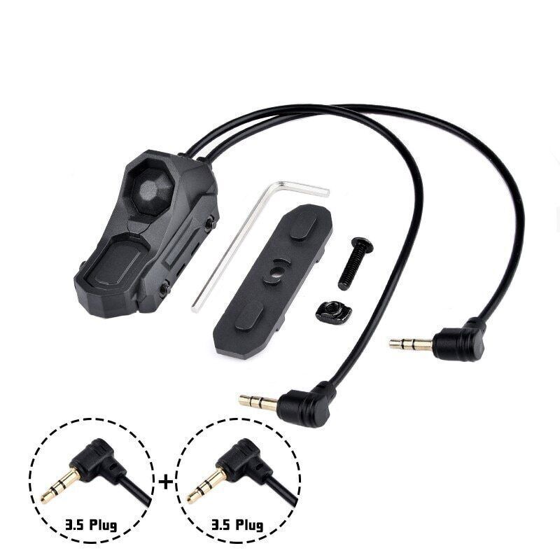 Tactical Flashlight Remote Dual Pressure Switch PEQ DBAL MAWL ModButton Control