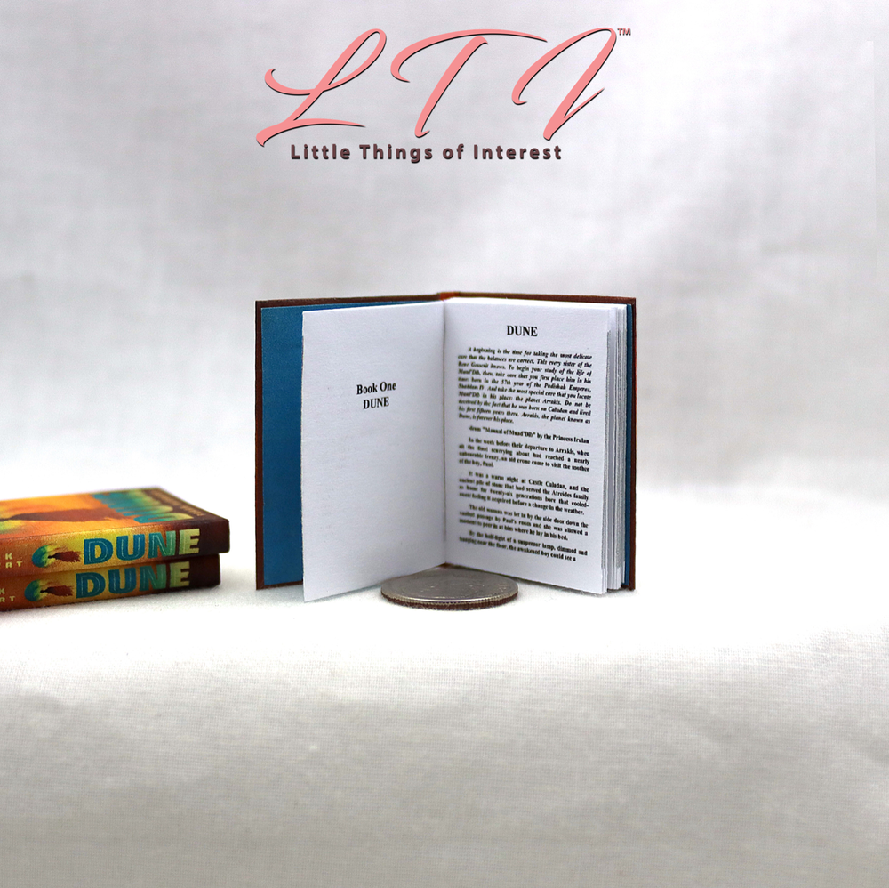 1:6 Scale DUNE Miniature Playscale Readable Illustrated Book