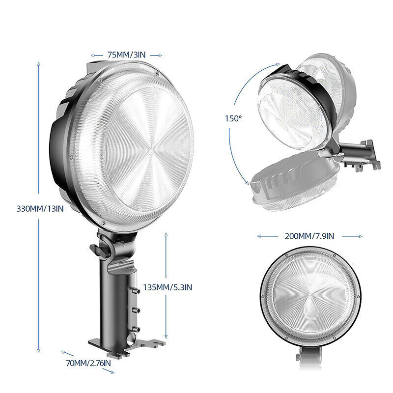 150W LED Barn Yard Street Outdoor Security Dusk to Dawn Waterproof Flood Light