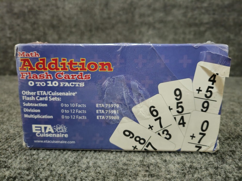 Math ADDITION Flash Cards 0 To 10 Facts