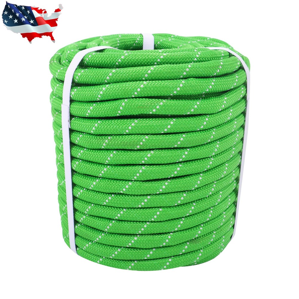 Pulling Rigging Line 1/2" × 125' Double Braided Polyester Arborist Bull Rope