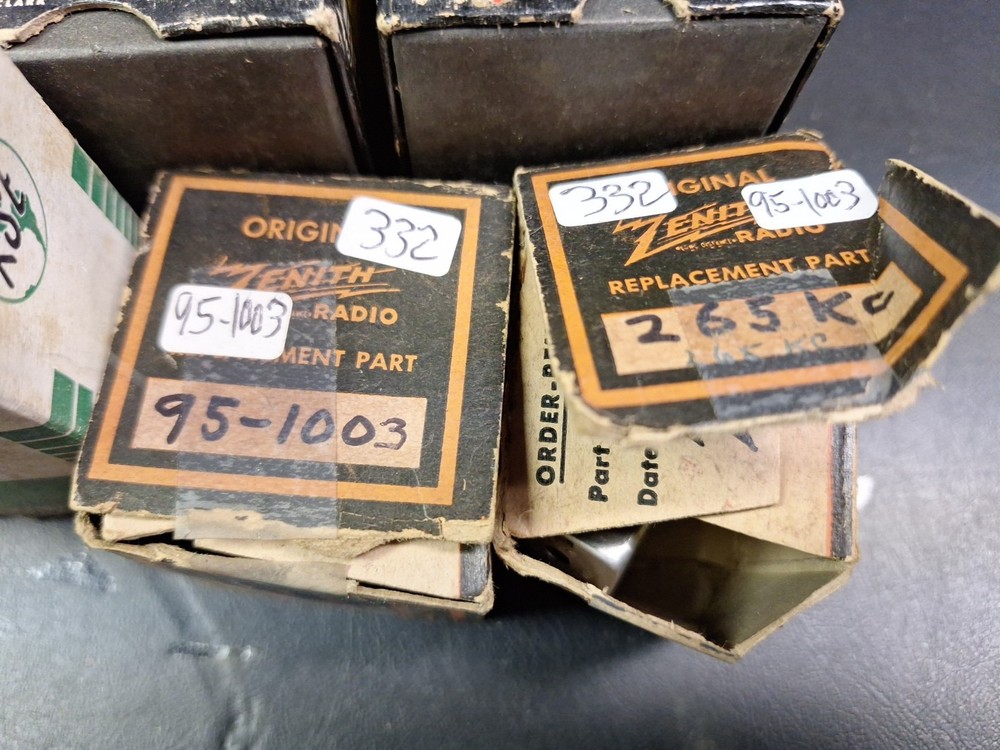 NOS Coil Lot Zenith RCA Merit Meissner 10pc