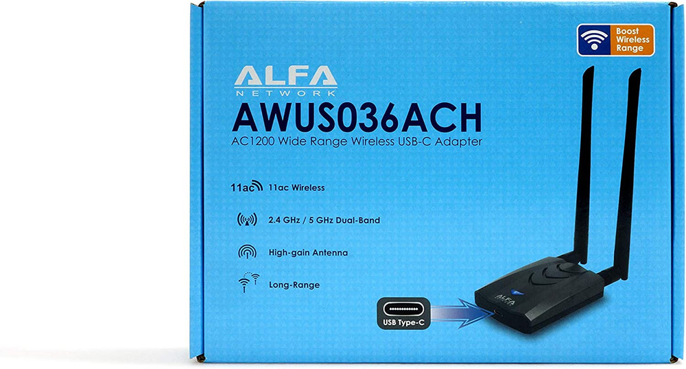 【New Version Type-C WiFi USB】 ALFA AWUS036ACH 【Type-Cӎ