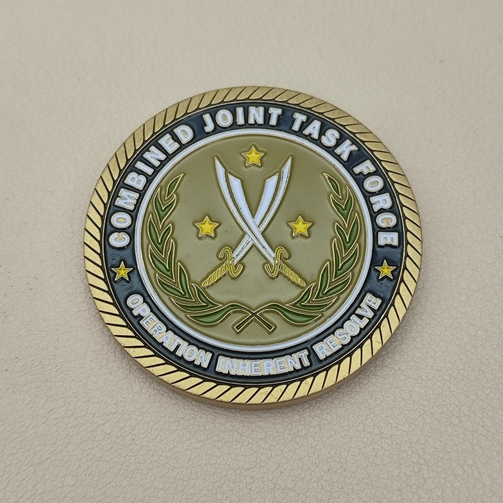 Combined Joint Task Force BDSC Unleashed in the Middle East Challenge Coin