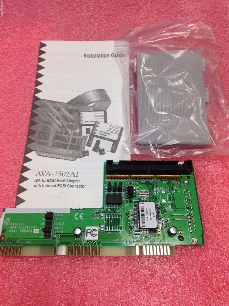 Adaptec ISA SCSI 50-Pin Non-Bootable Peripheral Internal Adapter Controller, NEW