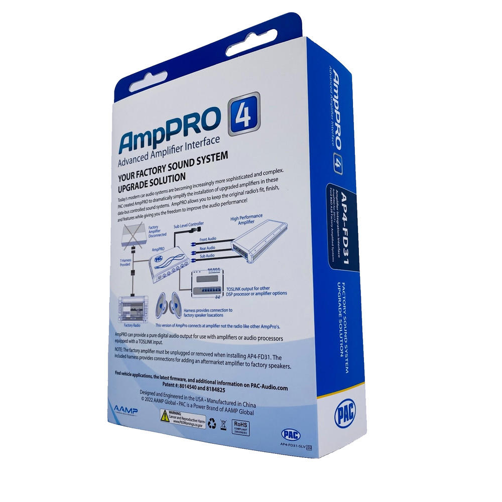 PAC AP4-FD31 Amplifier Integration Interface for 2018-2024 Ford w/B&O Amplifiers