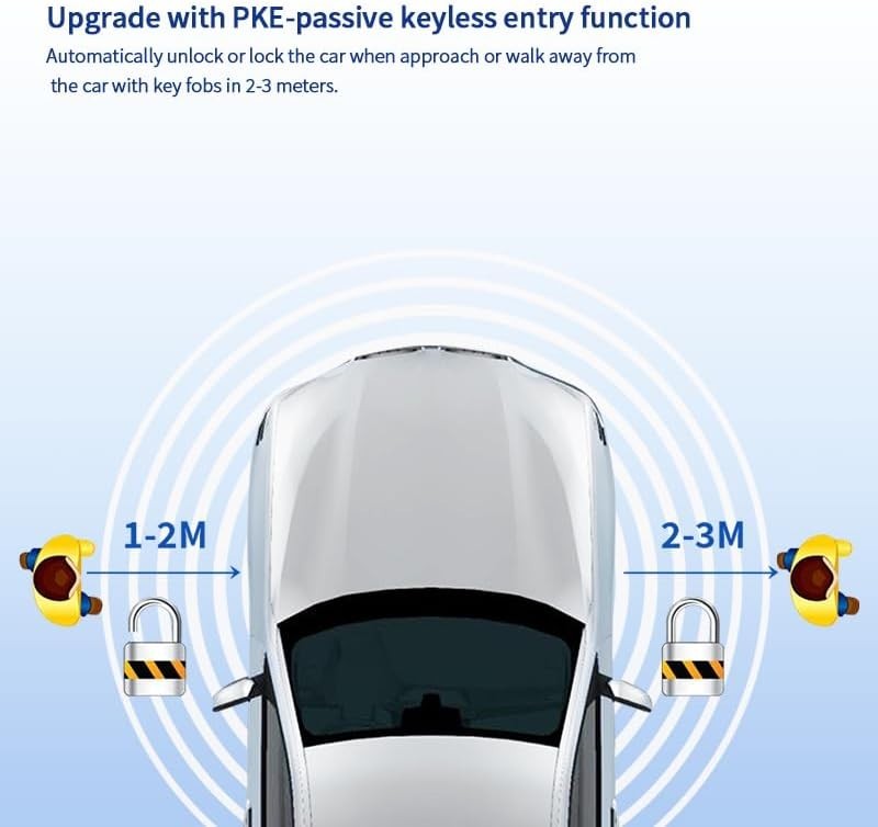 Smart Key Passive keyless Entry Kits with Push Start Button Remote Start PKE ...