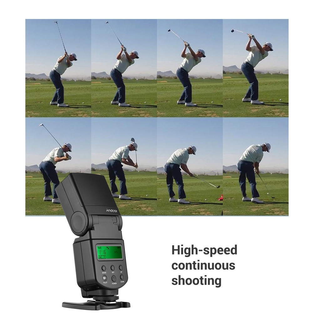 Andoer Universal Flash GN40 Adjustable LED Fill Light On-camera Flash