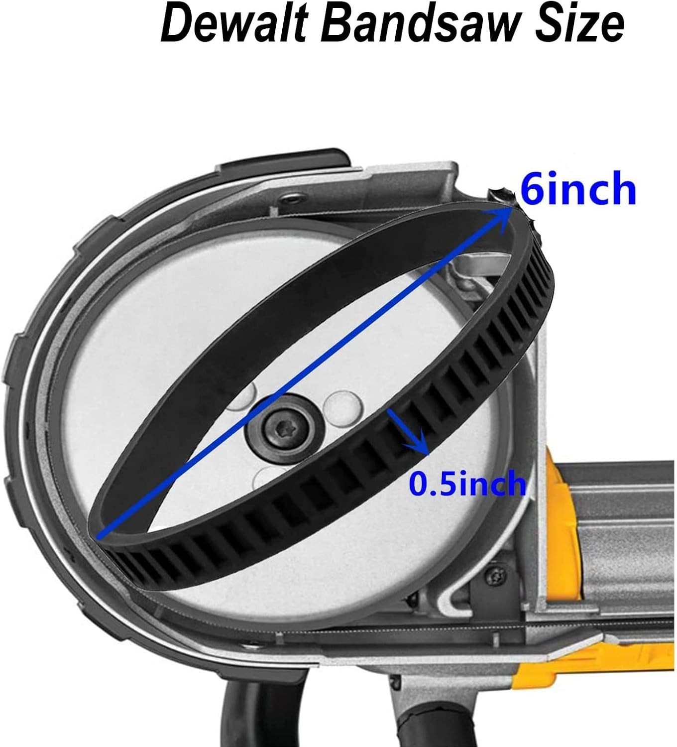 Dewalt 650721-00 Replacement Band Saw Tires DCS374 DWM120 (2 Pack)