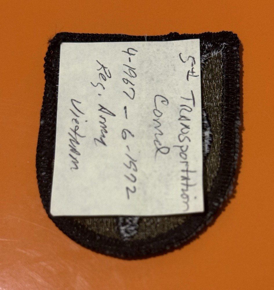 United States Army 5th Transportation Command Subdued Patch...007