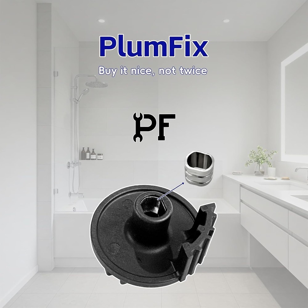 Durable Shower Adapter Replacement - Includes Clip & Screws for Easy Install