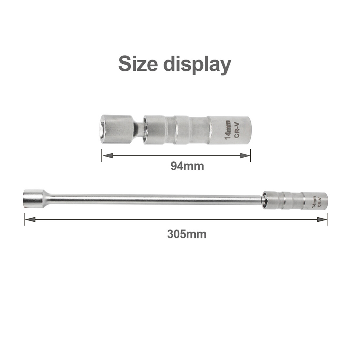 14mm/16mm Metric 12PT Thin Wall Spark Plug Socket Removal Tool 3/8 IN Dr For BMW