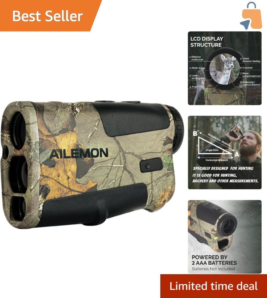 Multi-Functional Hunting Rangefinder - Distance, Angle & Speed Measurement