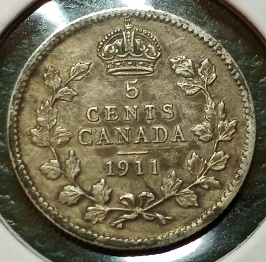 1911 Canada 5 Cents - High Grade