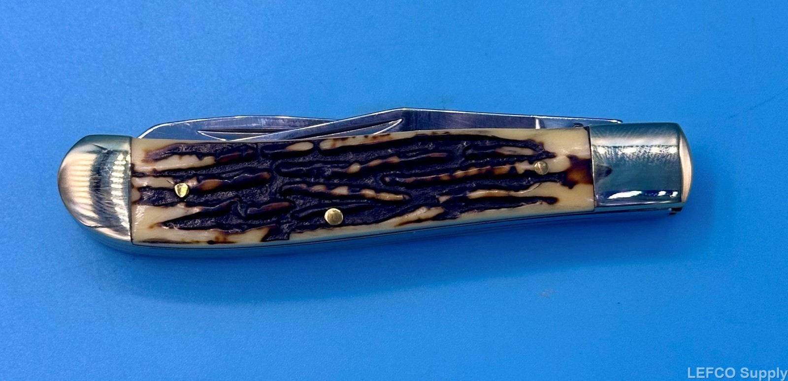 Uncle Henry Knife Set 2PC Combo Folding Knife and Bowie Fixed Blade with Sheath