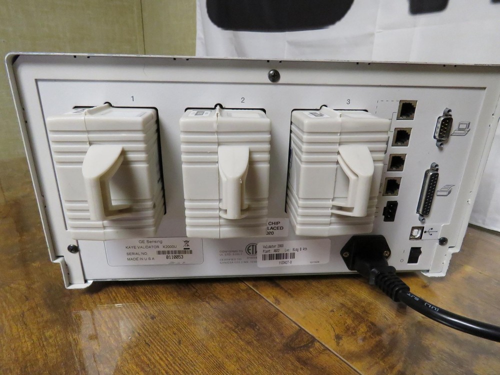 GE KAYE VALIDATOR X2000 U w/ 3 SIM - SENSOR INPUT MODULES 3.62 Firmware 2024 CAL