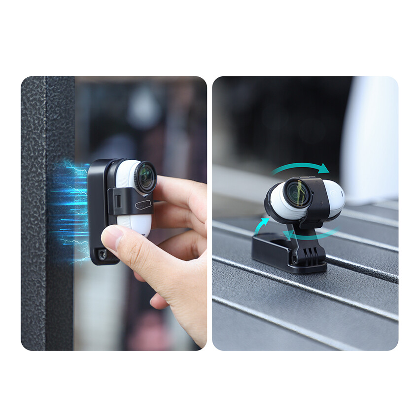 For Insta360 GO 3S/3 Magnetic Mount Tabletop Base Bracket Angles Adjustable 360°