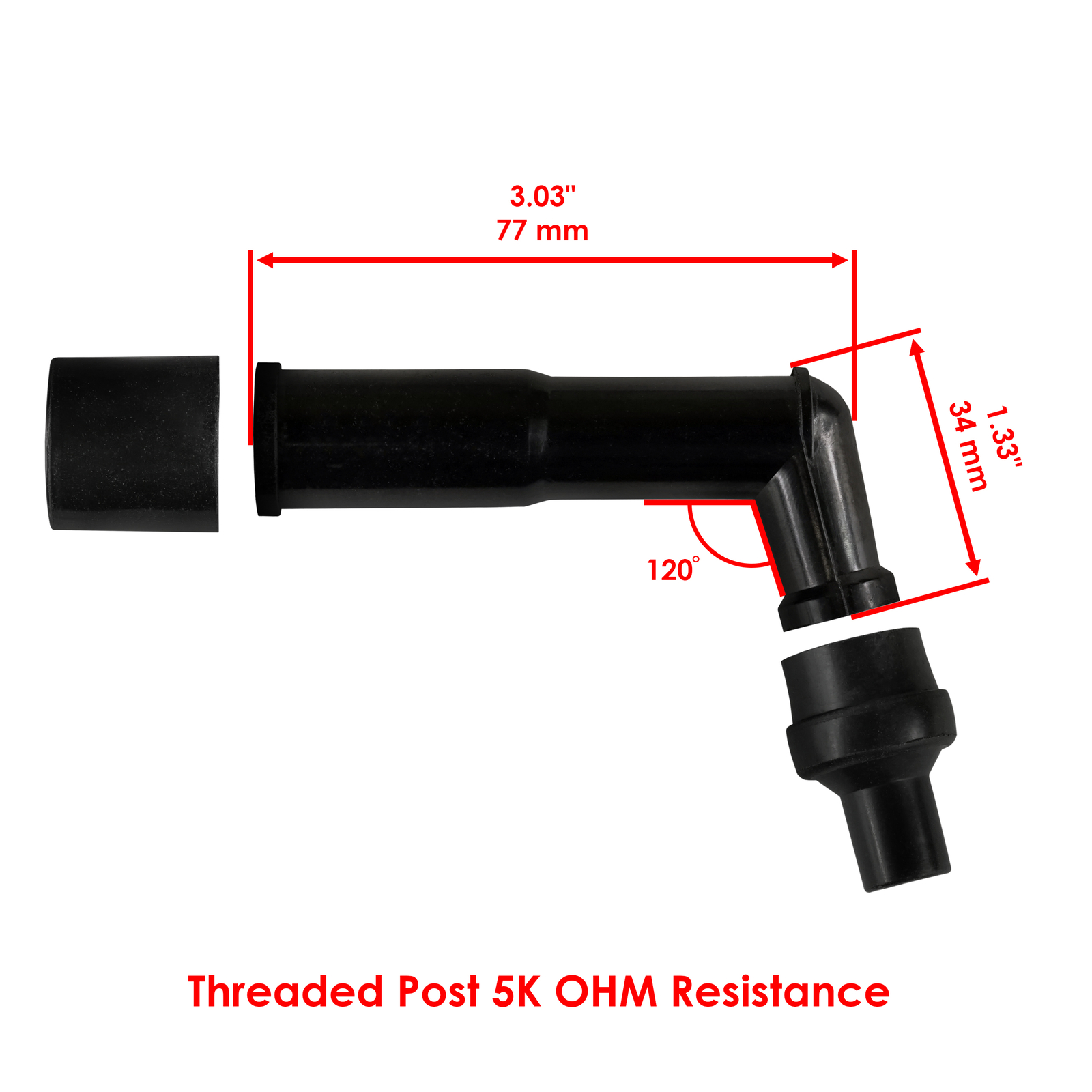 Caltric Spark Plug Boot Caps For Honda 750 CB750C 900 CB900C Custom 1980-1982