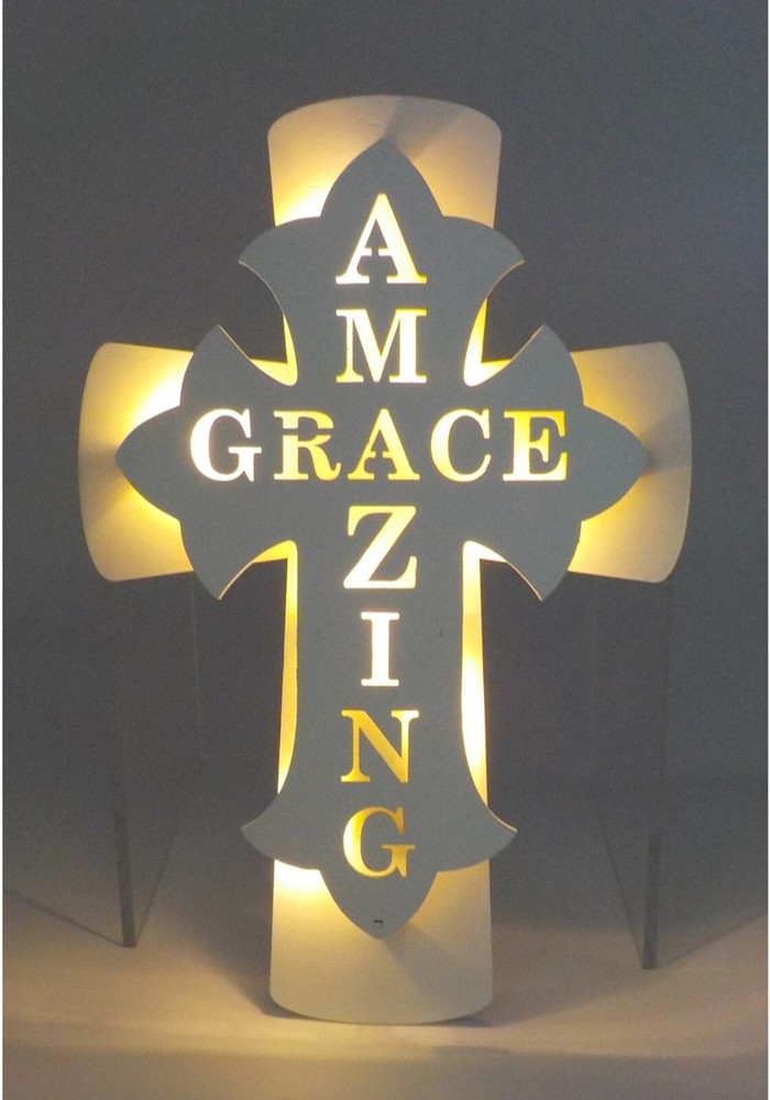 AMAZING GRACE LIGHT Up CROSS