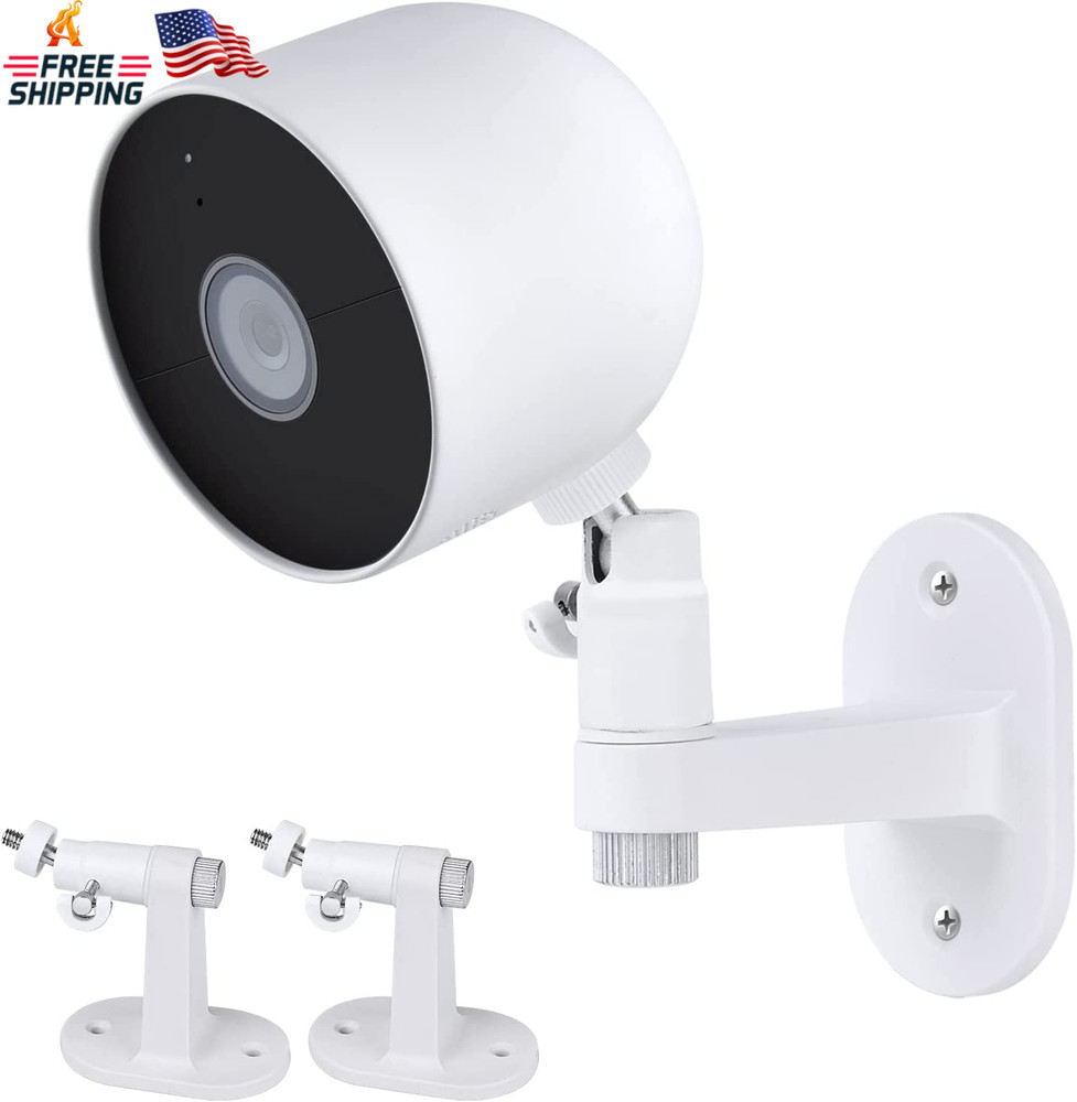 2Pack Adjustable Security Wall Mount Bracket for Google Nest Cam Outdoor or Indo
