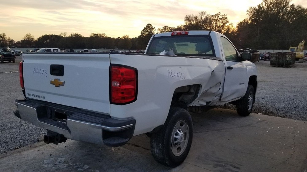 17 CHEVY SILVERADO 2500 REGULAR CAB REAR FRAME SECTION CUT