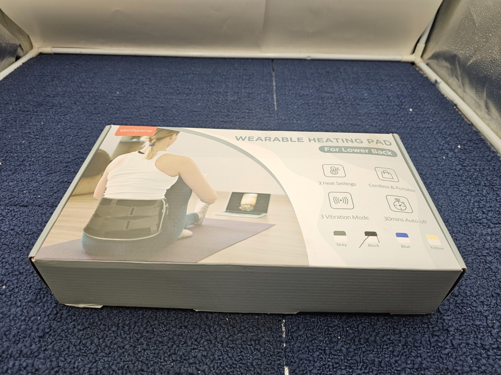 Comfytemp K9224 Cordless Heating Pad with Massager for Back Pain Relief
