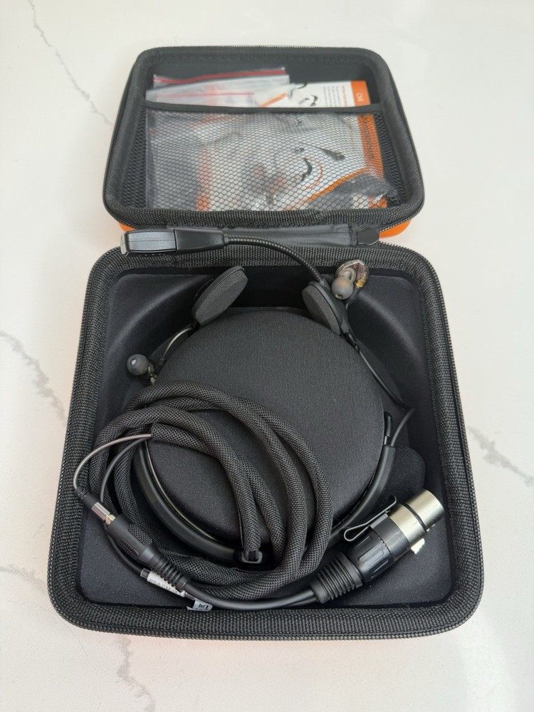 Point Source Audio CM-i3-4F In-Ear Intercom Headset (XLR-4F Clear-Com) OPEN BOX