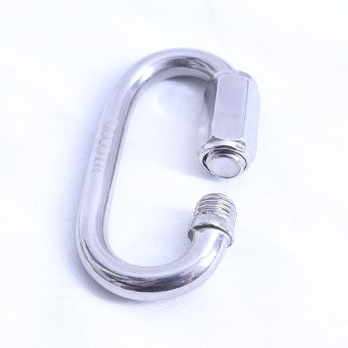 2.3 Inch 304 Stainless Steel Carabiner and Stainless Steel Chain Quick 2.3inch