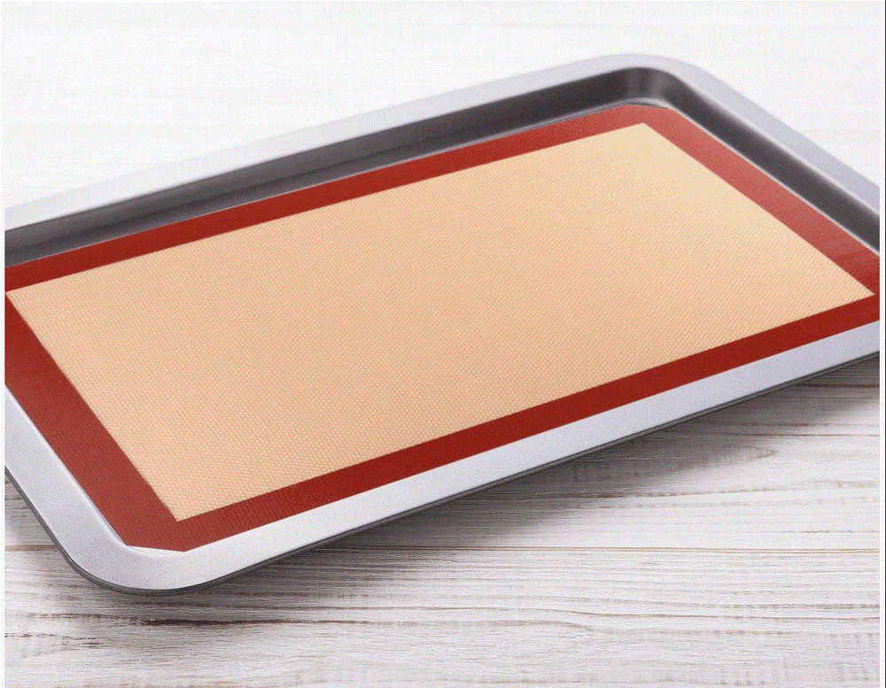 2 Pack Silicone Baking Mat Bakeware Oven Non Stick Cookie Tray Heat Resistant